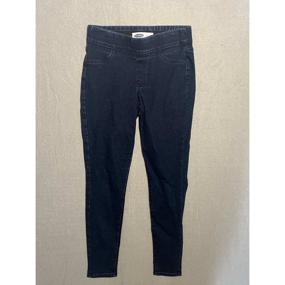 Old Navy Women's‎ Super Skinny Pull-On Jeggings Dark Wash Size 2 Stretch Denim